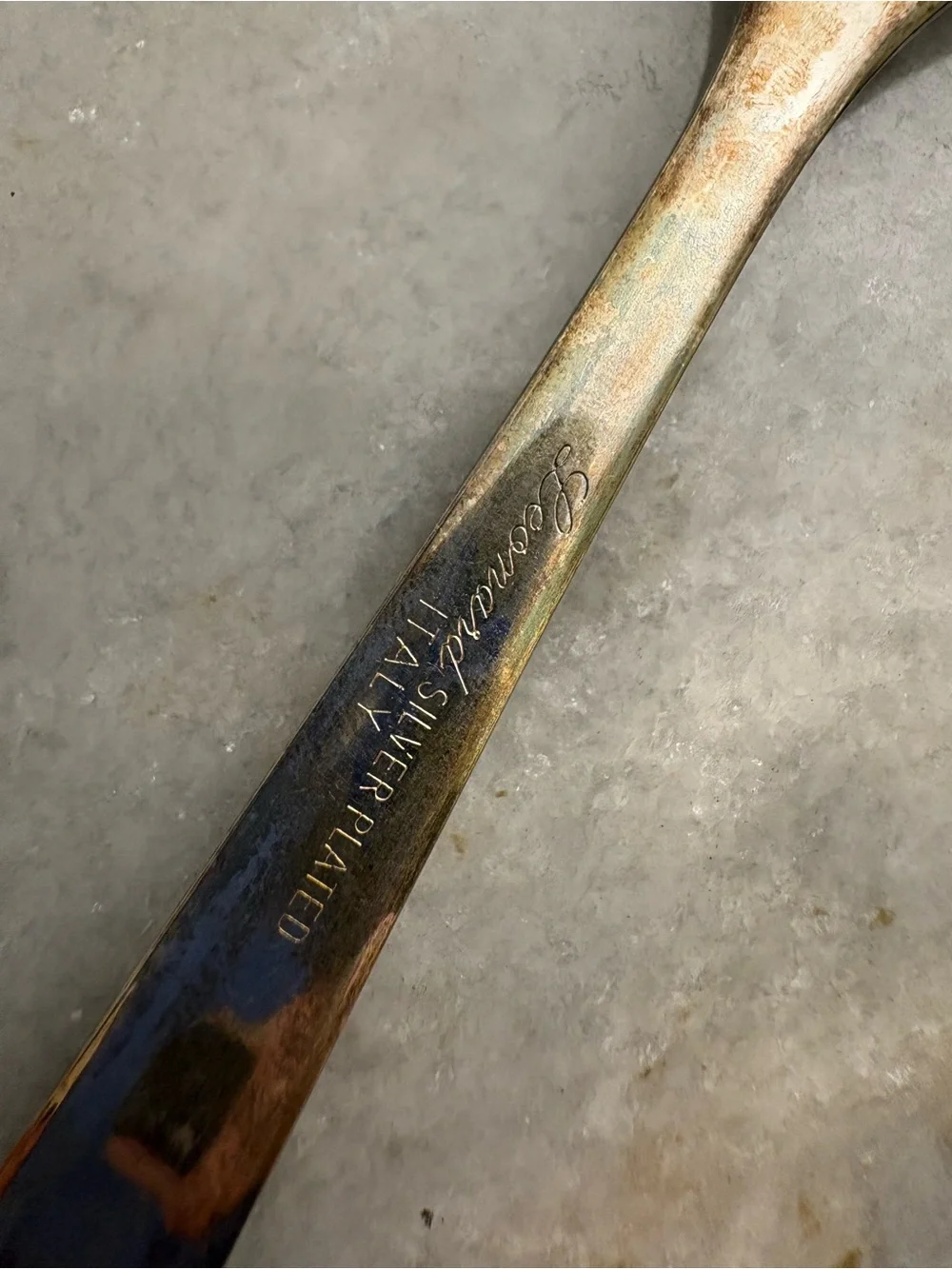 Vtg Set of 2 LEONARD Silver Plated Italy Small Cocktail Seafood Fork Replacement